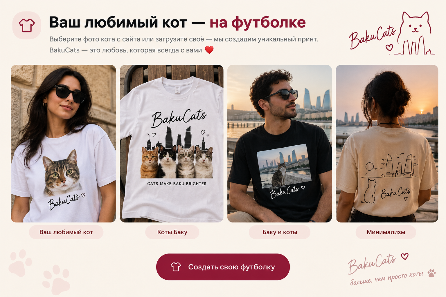 BakuCats — футболки, худи и носки